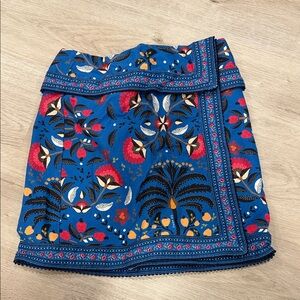 FARM Rio Blue Floral Mini Skirt